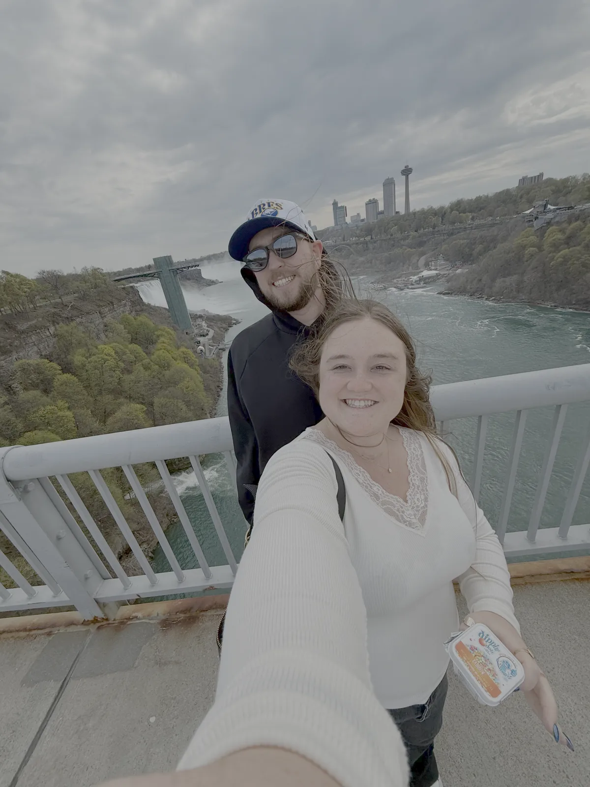 Gavin and his fiancée at Niagara Falls